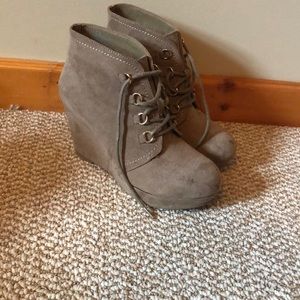 Wedge booties
